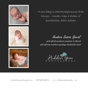 Newborn special, discounted newborn session